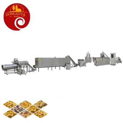 Fully Automatic Corn Puff Snack Food Machine Corn Chips Production Line